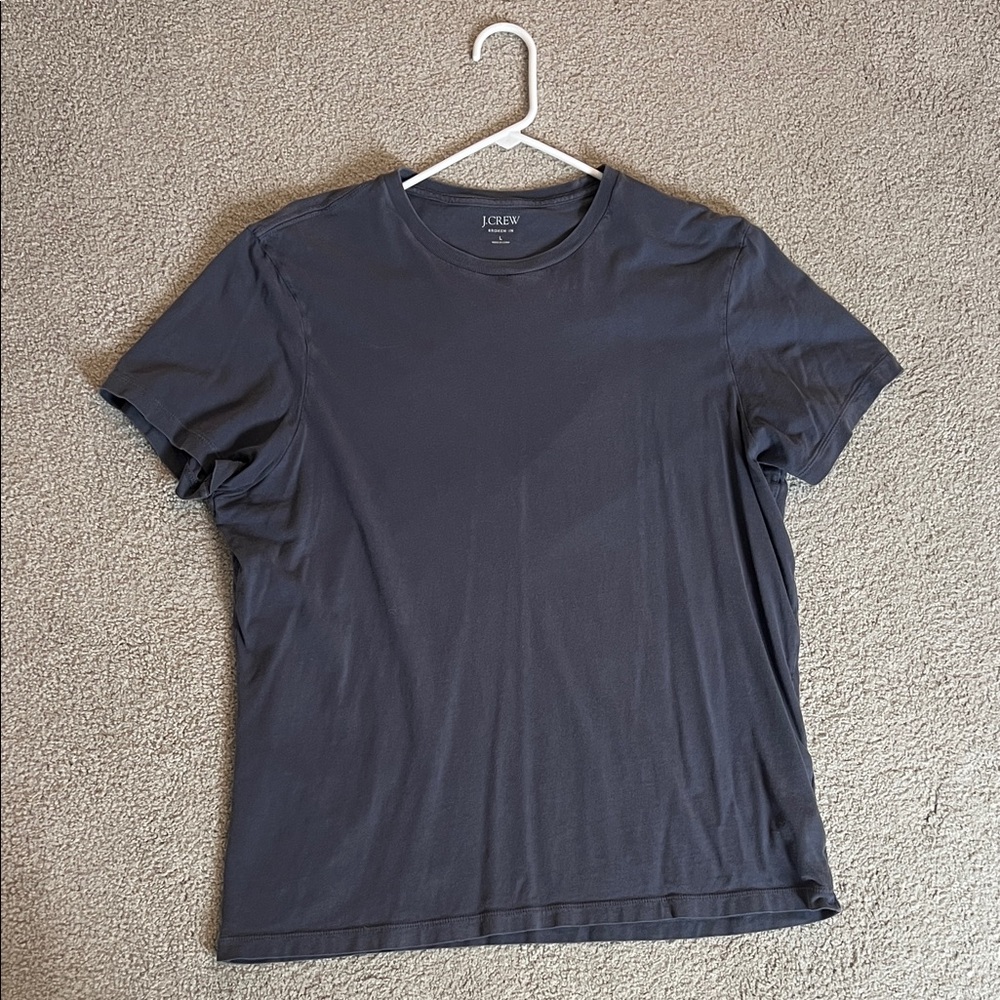J. Crew Men's Dark Gray Short Sleeve Tee